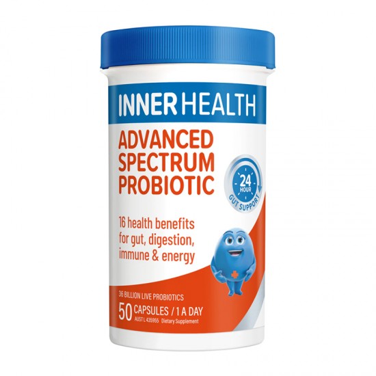 Inner Health Advanced Spectrum Probiotic 50s 澳洲茵澳斯高级360亿广谱活性益生菌50粒 保质期2026.6 Inner Health Advanced Spectrum Probiotic 50s 澳洲茵澳斯高级360亿广谱活性益生菌50粒 保质期2026.6